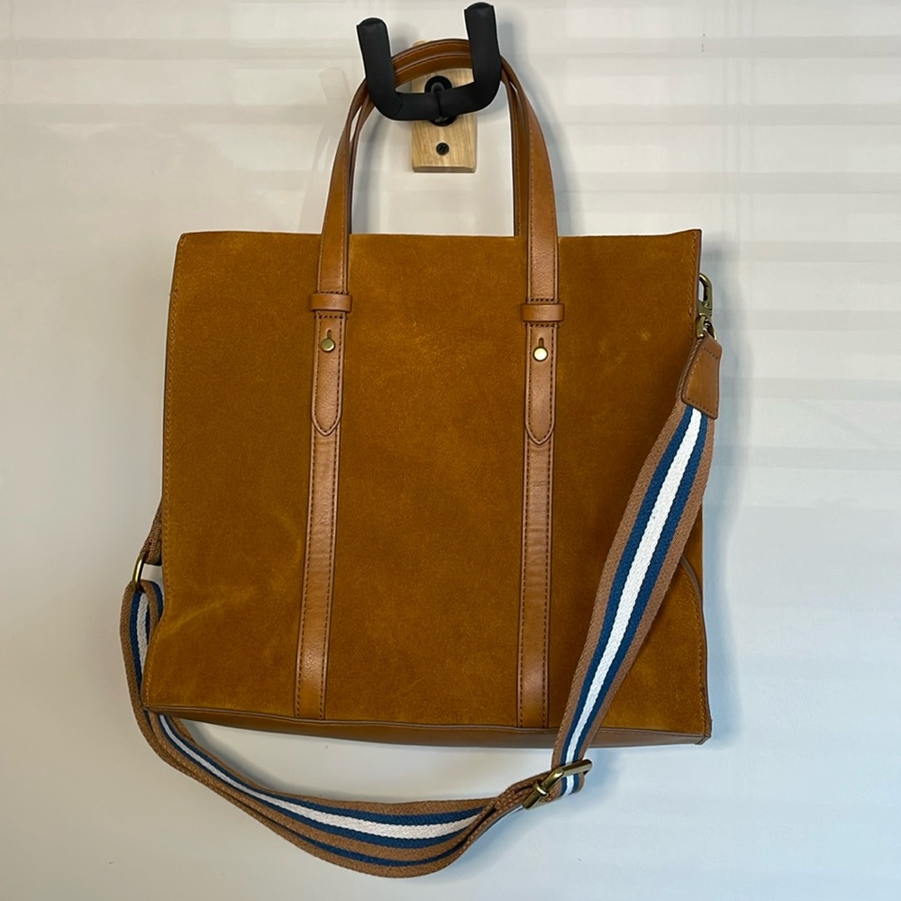 Fossil Suede Kingston Tote